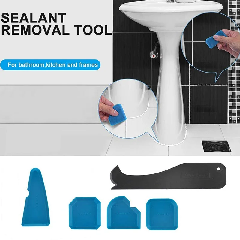

5Pcs/set Seam Scraper Shovel Squeegee Tile For Home Cleaning Seam Filler Agent Scraper Spatula Glue Shovel Removal Tools New