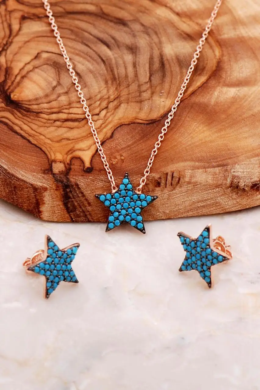 

Rose Silver Star Mini Binary Set 2019Hand Made Silver Jewellery Set