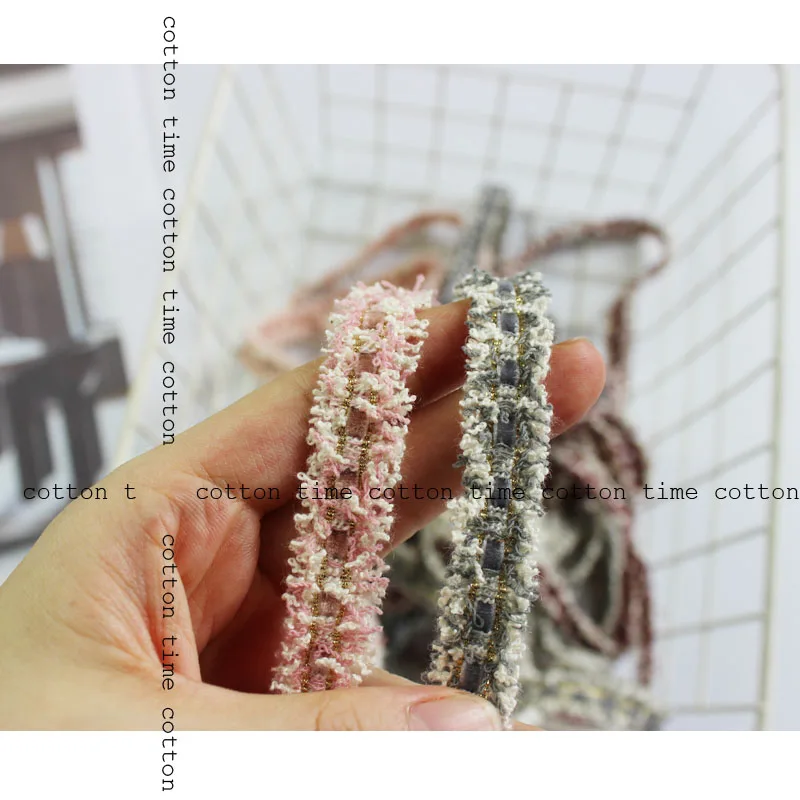 Твидовая тесьма шириной 1 6 см 8 ярдов бархатная с бахромой Брендовый аксессуар