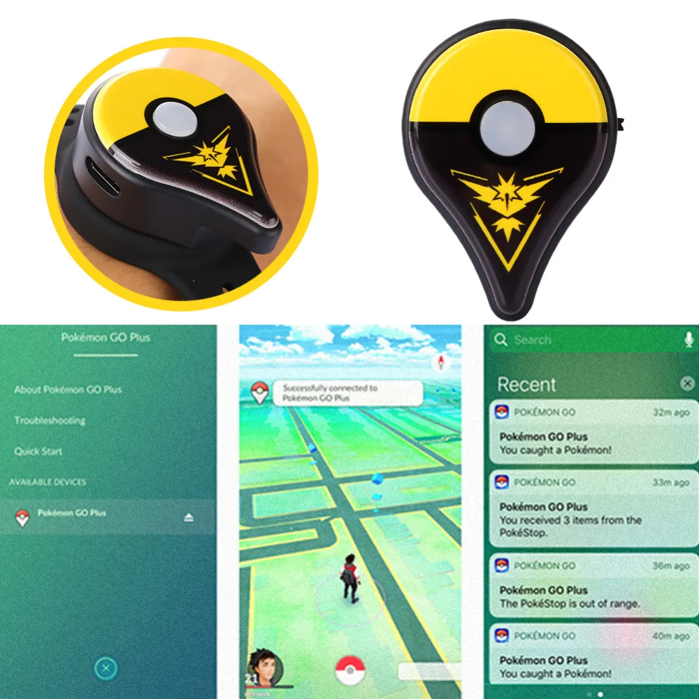 Автоматический захват для Pokemon Go Plus Bluetooth браслет часы для nintendo шары Смарт Браслет для Pokemon GO Plus