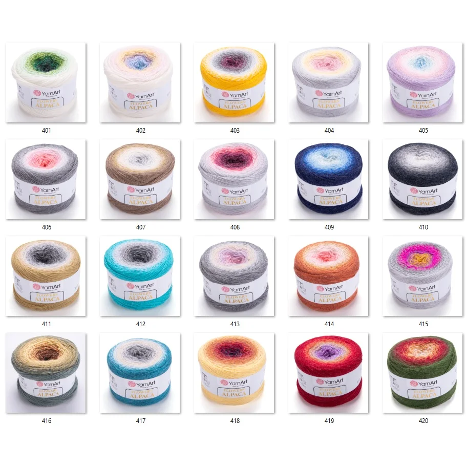 Пряжа для торта Yarnart с цветами |