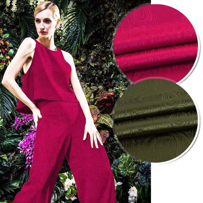 CNUM SP525 Pure Silk/Classic Paisley/Silk Fabric Elastic Silk 90% 10% Spandex/Width 1.18yd Thickness 16mm | Дом и сад