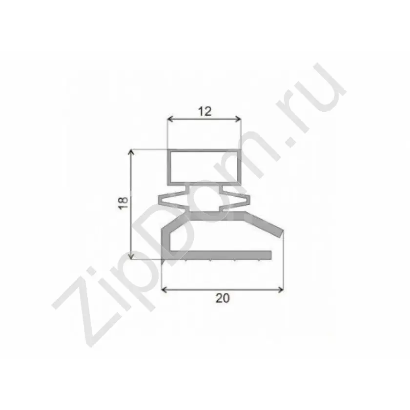 Уплотнитель двери холодильника Норд 55*100 см