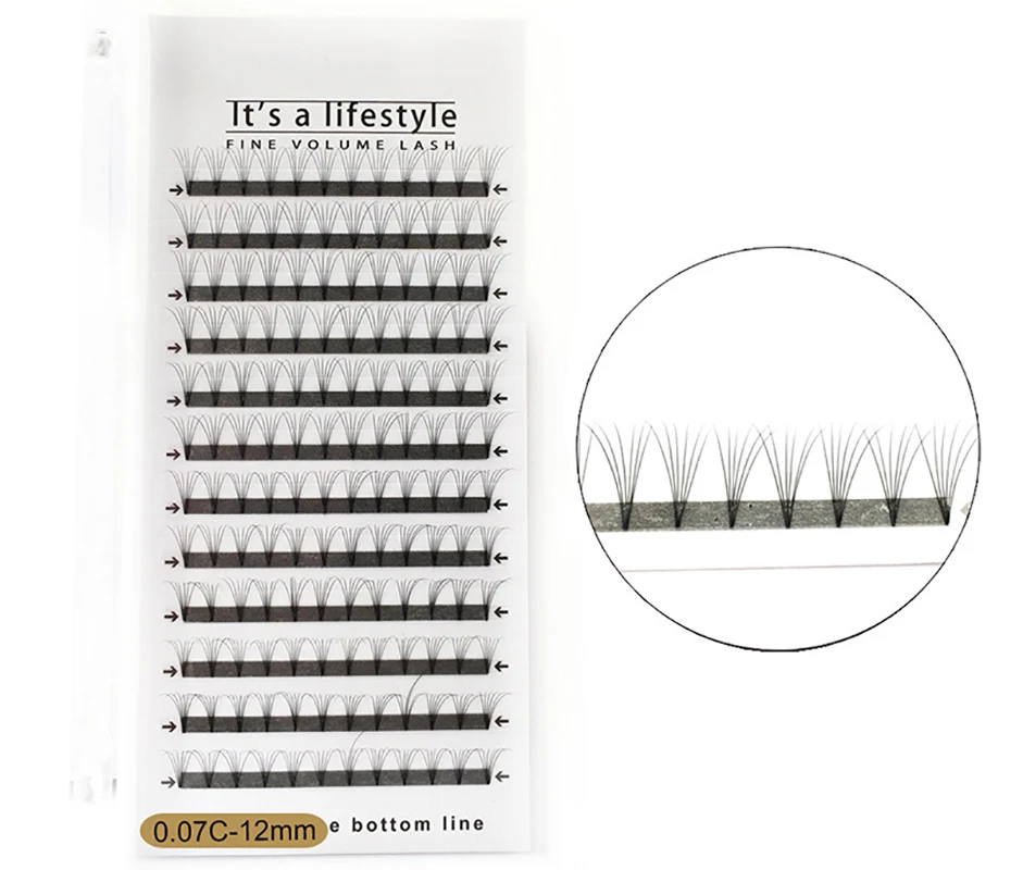 6D короткие веерообразные ресницы крупные цветущие корневые ленты одиночный