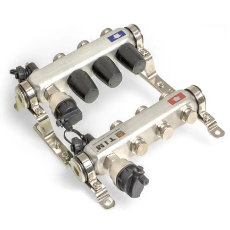 Коллекторная группа для водяного теплого пола без расходомеров 1&quot (дюйм) 2 12