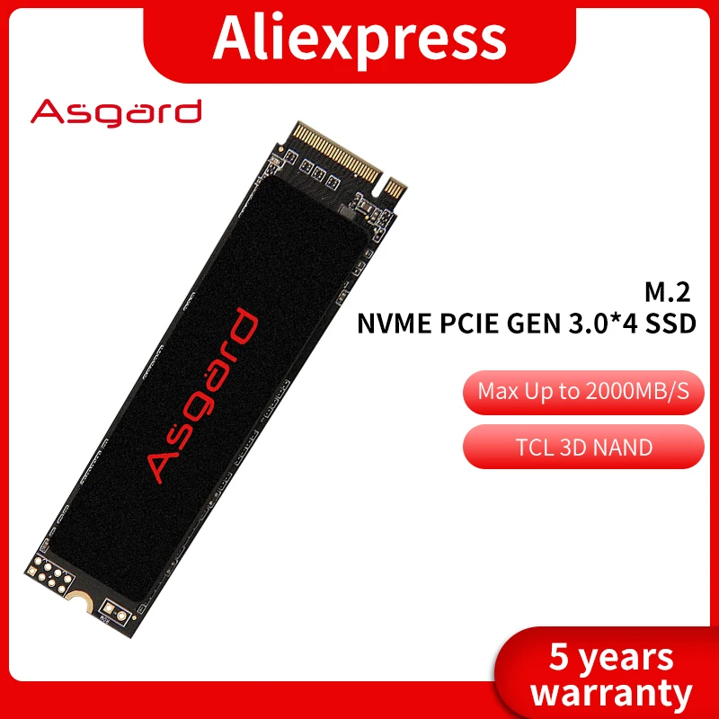 Asgard M.2 ssd M2  PCIe NVME 250GB 500GB 1TB 2TB Solid State Drive 2280 Internal Hard Disk hdd for Laptop