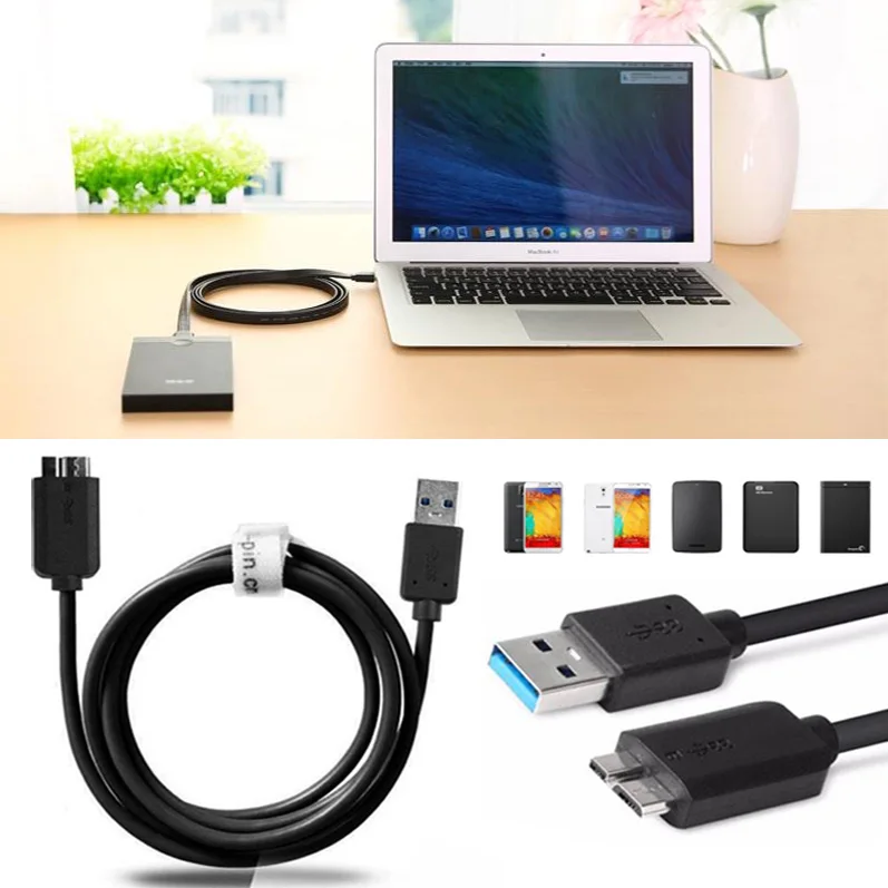 45/80 см Usb3.0 sata usb Пластик кабель высокого Скорость линии к Micro B Мужской жесткого