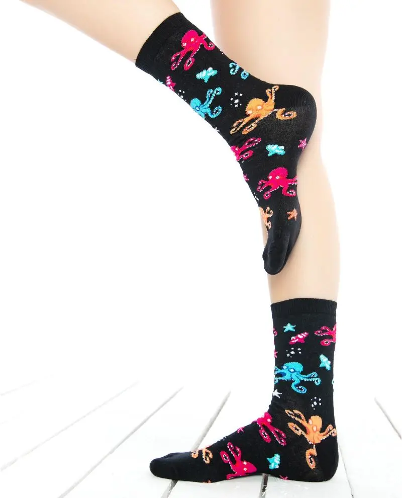 Носки с принтом осьминога|Носки| |