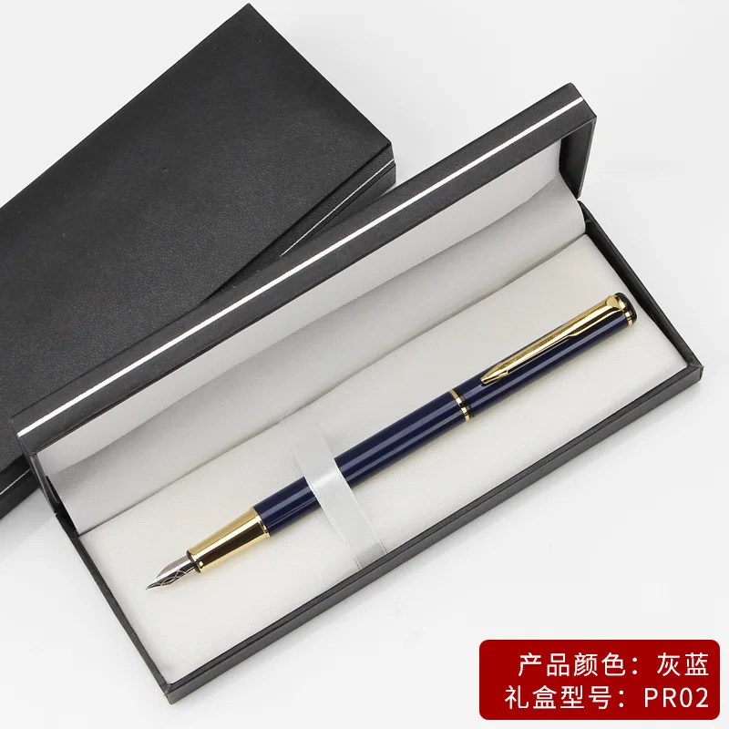 

Metal fountain pen set signature can replace ink sac high-grade business fountain pen D-9406