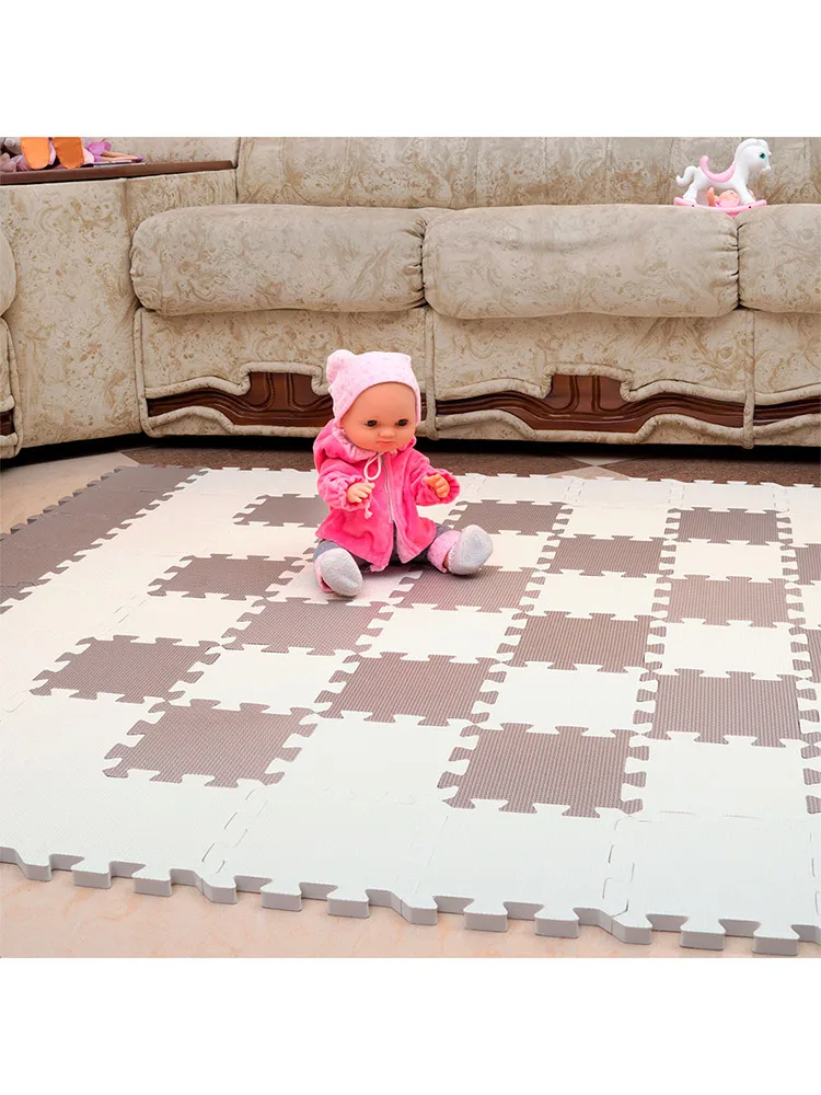 Game Mat-puzzle without depiction-nt10 Funkids &quotsimple-6-10" thickness 10mm (24 pieces) Toys Mat Lego Children's mat Educational toys