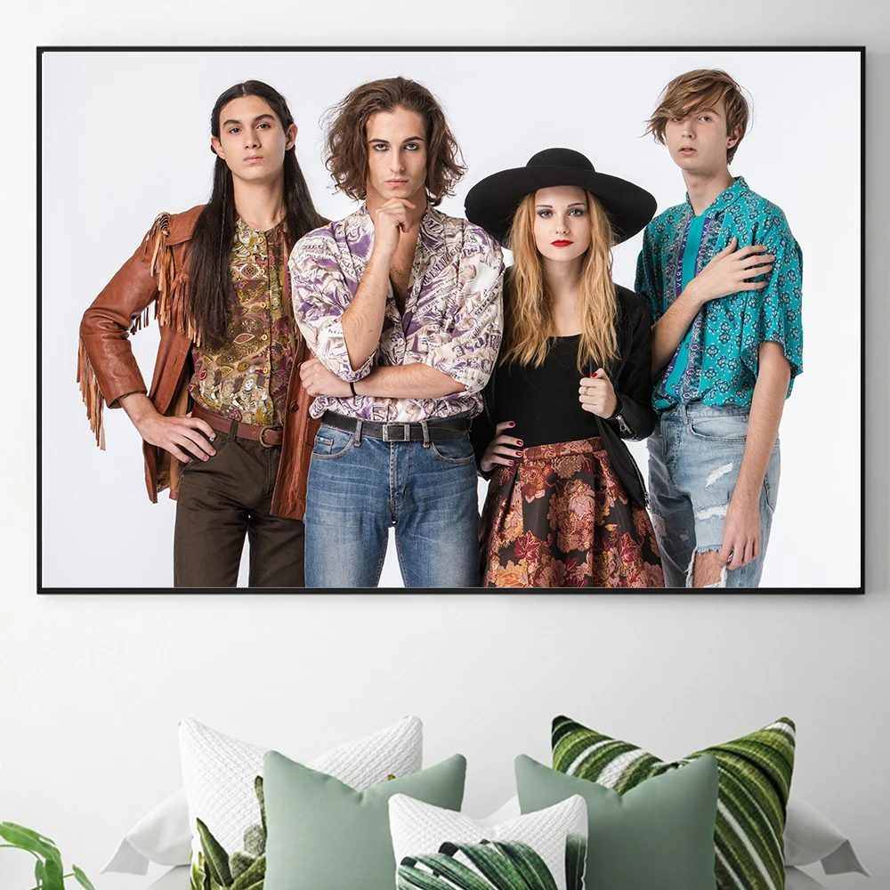 

Модная Картина на холсте Band Maneskin плакат и принты современный стиль Настенная картина для гостиной спальни Декор