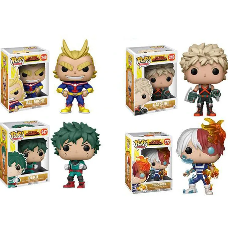 Funko Pop My Hero Academia Action Figure Deku Katsuki All Might Model Toys 10cm