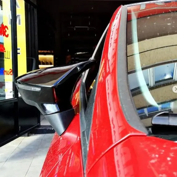 Зеркальный чехол для Seat Leon Mk3 5F FR Cupra 2012 2019 аксессуар яркий черный с Бэтменом