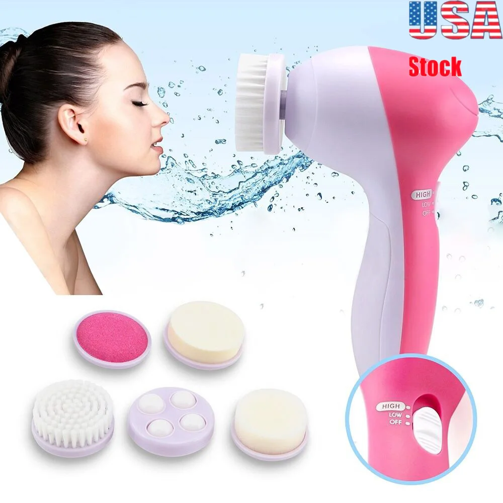 5 в 1 электрическая щётка для очищения лица глубокой очистки Уход за кожей
