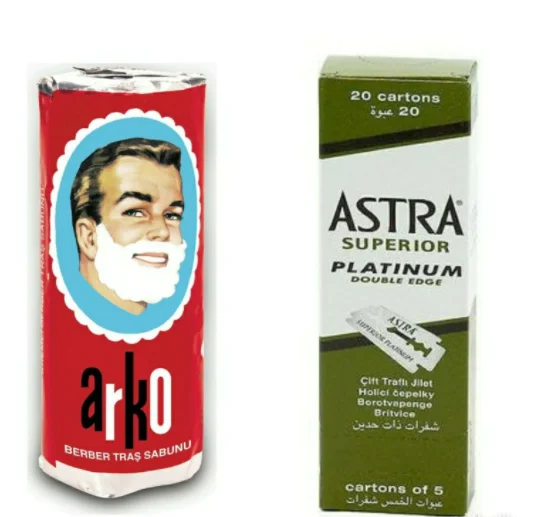 

100 pcs 100 Astra superior shaving knife platinum double edge safety shaving razor shaving knife