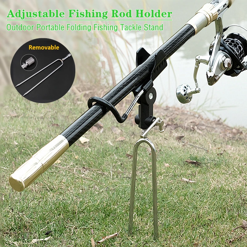 

Universal Fishing Rods Holder Angle Adjustable Stainless Steel Fishing Rod Stents Holder Fishing Pole Bracket Fishing Tackle