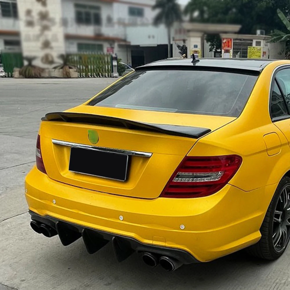 Задний спойлер для крышки багажника автомобильного крыла Ducktail Mercedes Benz C Class W204 C200