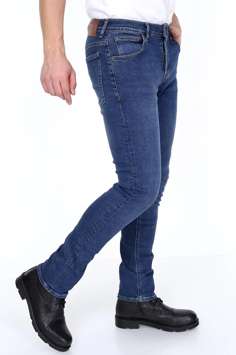 HW 15624-2 Мужские джинсы Slim Fit стрейч мужской подарок для настоящего Европейского