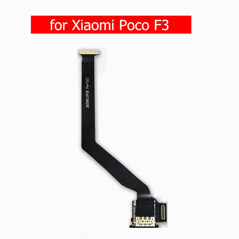 Для Xiaomi Poco F3 LCD подключение гибкий кабель с кардридером лента запасные части |