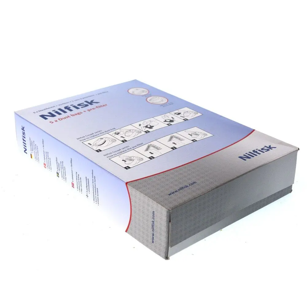 Пылесборник нетканый для Nilfisk Go Series Coupe Force 60 66 788602600 (1 упаковка)|Запчасти пылесоса|
