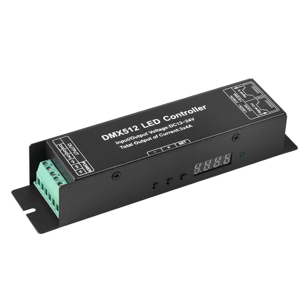 DMX512 декодер и драйвер RGB контроллер интерфейс RJ45 |