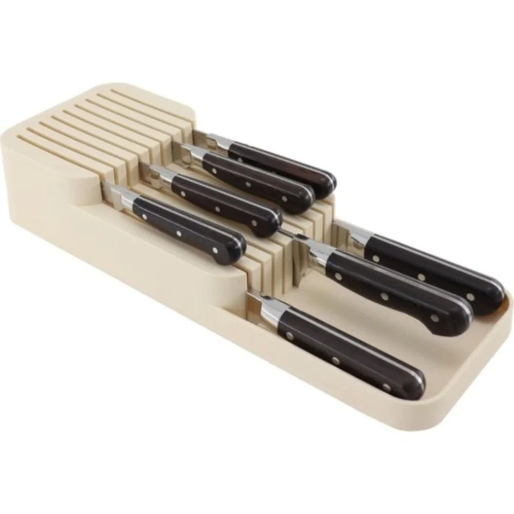 knife block holder kitchen organizer storage box plastic drawer rack stand cabinet tray cage multi function desktop partition free global shipping