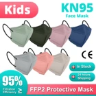 Детская маска для лица FFP2 для детей 6-12 лет KN95 маскариллы FPP2 дети Homologada 5 Ply Fish FFP2mask детские маскарадные маски