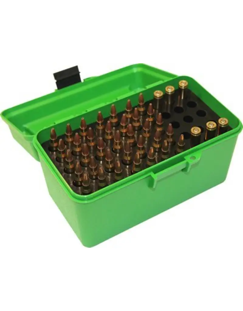 MTM Deluxe Flip-Top Ammo Box with Handle 7.62x54mm 7.62x39mm 243 Winchester 308 50-Round H50-RM-10 |
