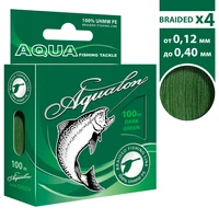 Плетеный шнур для рыбалки AQUALON (100m), диаметры от 0,12 до 0,40mm#2