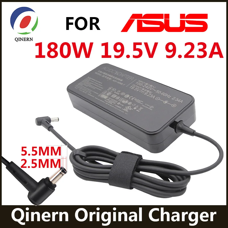 original 180w 19 5v 9 23a laptop adapter for asus rog g75 g75vw gl502vtgl502v g75vx gl502 g750jmn gaming charger power supply free global shipping