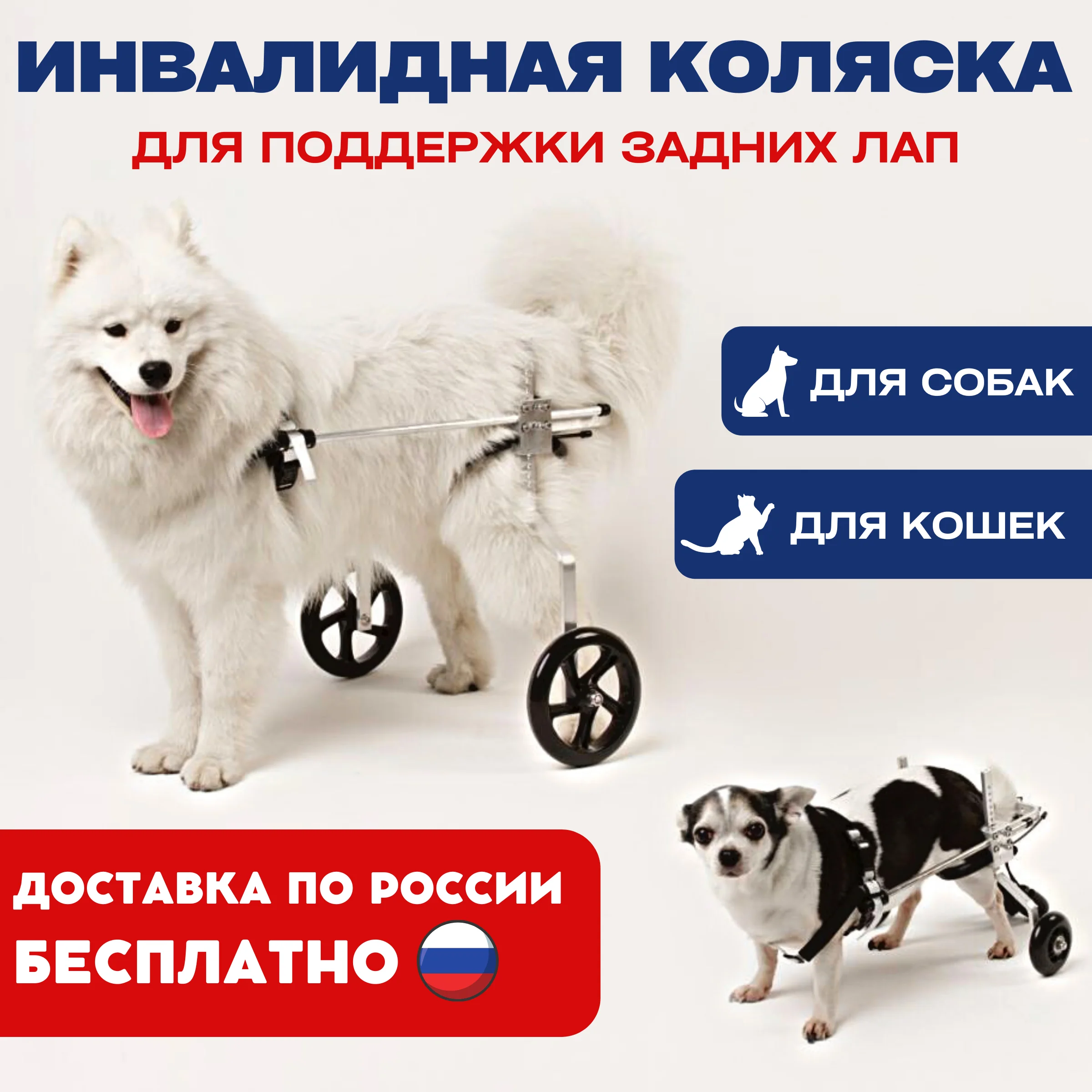 Инвалидная коляска для собак (кошек). Поддержка и кошек. Dog wheelchair. Cat wheelchair |