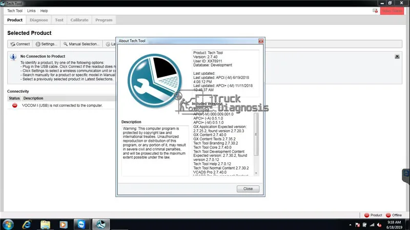 Toughbook CF19 ноутбук vcads 88890180 интерфейс с PTT 2,7/88890020 vcads pro для volvo грузовик диагностический сканер инструмент