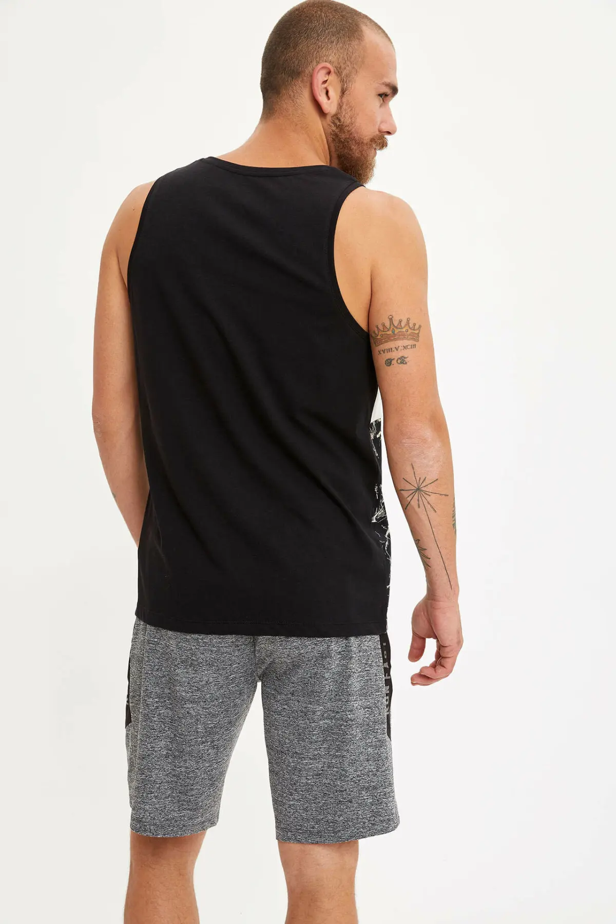 DeFacto летние модные мужские спортивные штаны повседневные однотонные