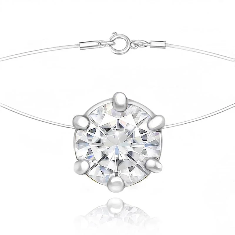 Подвеска из серебра капелька на леске кулон невидимка тренд 2021 pendant on a line made of silver