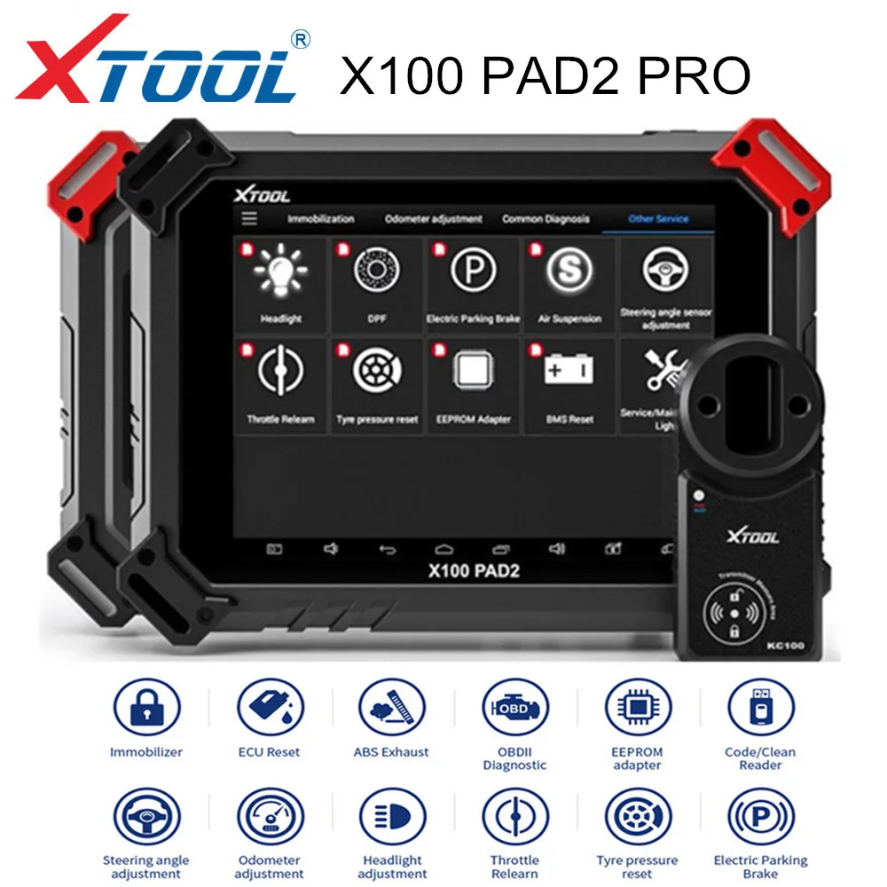 Автомобильный диагностический сканер XTOOL X100 PAD2 Pro OBD2 программатор клавиш PAD для VW 4