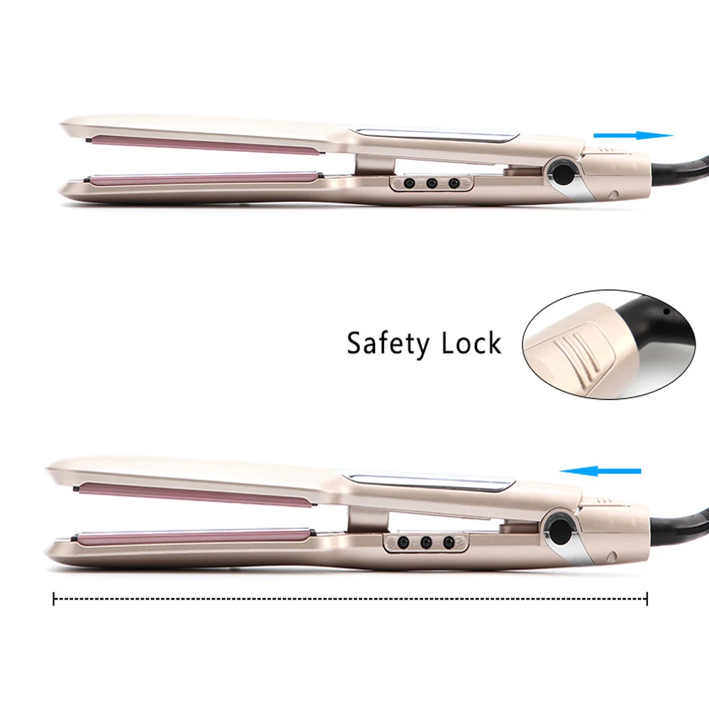 RUCHA Профессиональный паровой выпрямитель для волос инфракрасный плоский утюг