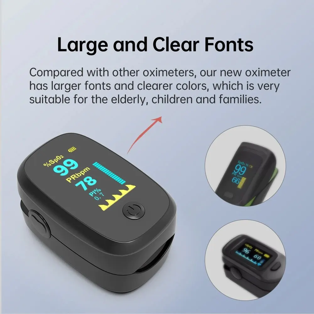 Портативный бытовой Пульсоксиметр YOUWEMED для измерения кислорода пульса