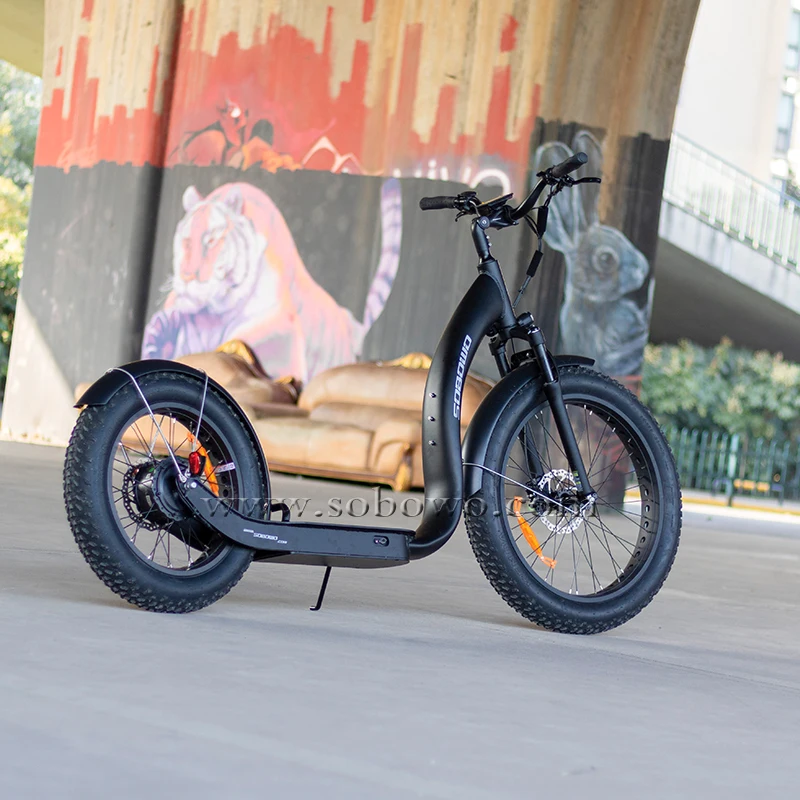 Стоячий Escooter большой колесо E-scooter внедорожник подвеска Электрический скутер -