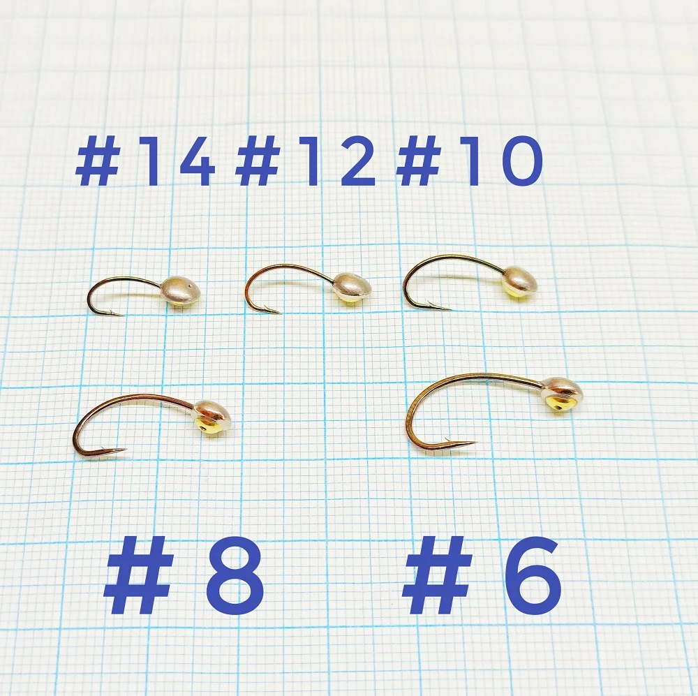 Мормышка Харюзовый глаз D5 10 шт. на усиленном Корейском крючке Скуд. Для вязания