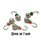 Мормышка вольфрамовая для зимней рыбалки Wormix37 Капля (гальваника) d-4,0мм 0,8гр (828) цв. серебро