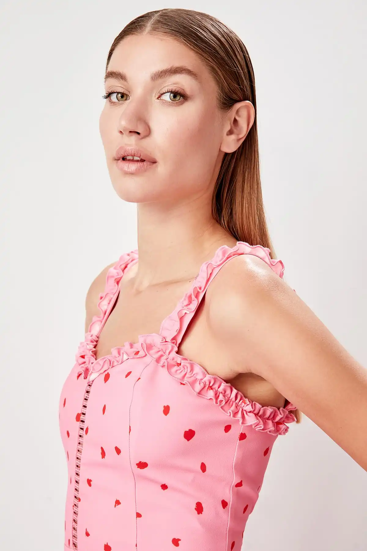 Trendyol платье в горошек TPRSS19EL0294|Женские платья| |