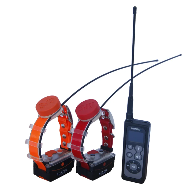 Localizador de perro por GPS resistente al agua, con dos collares, para caza, 25002 PRO-3