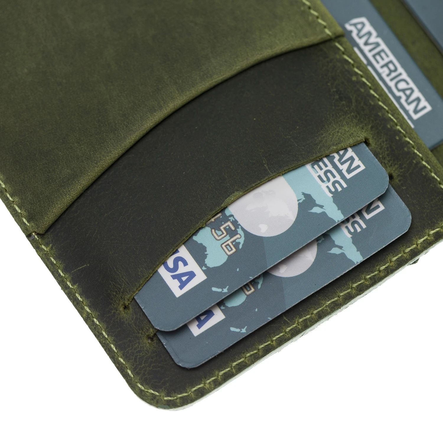 Handmade Genuine Leather RFID Protection ID & Credit Card Holder Holds up to 6 Cards Slots Minimalist Card Holder Wallet Elegant