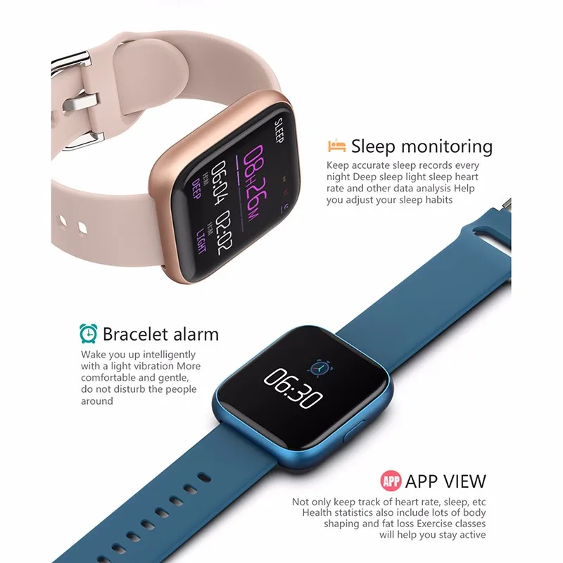 2020 полностью сенсорные Смарт-часы IP67 водонепроницаемый смарт-Браслет
