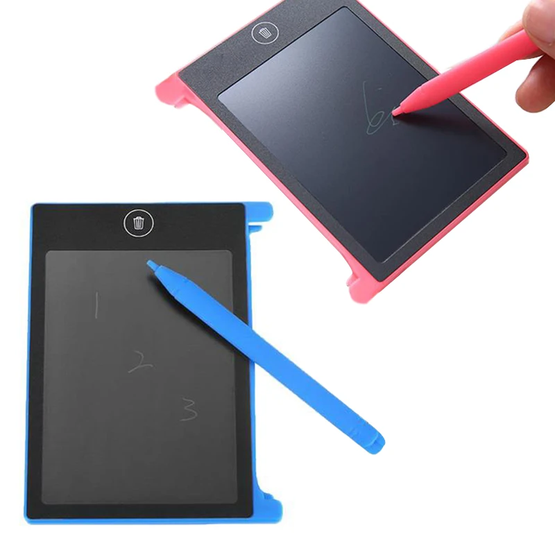 4 дюйма Планшет для рисования мини доска ЖК сообщений Памятка детей инструмент