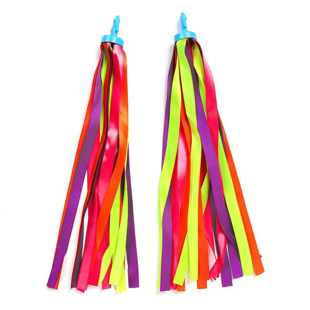 

25CM Bike Handlebar Streamers Scooter Grips Streamers Tassel Ribbons Colorful Scooter Tassels Decoration Bicycle Accessories