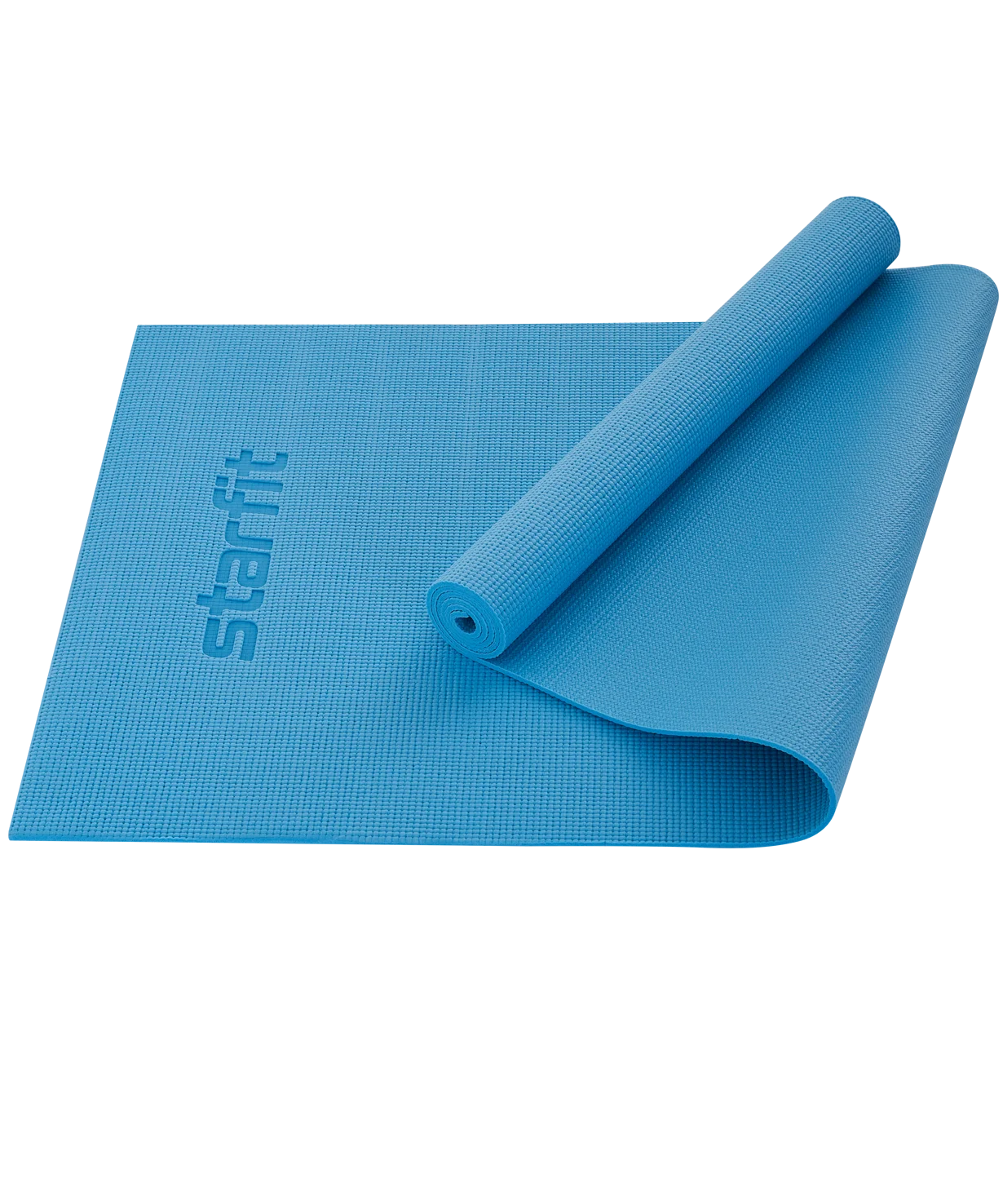 Коврик для йоги и фитнеса STARFIT Core FM-101 PVC 0 5 см 173x61 синий пастель | Спорт развлечения