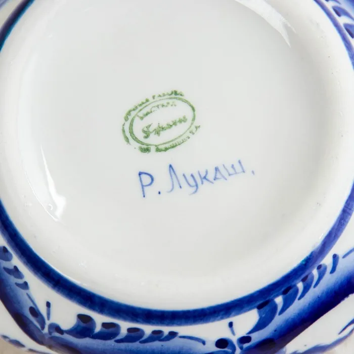 Сахарница Анимон 7×7×14 см гжель |