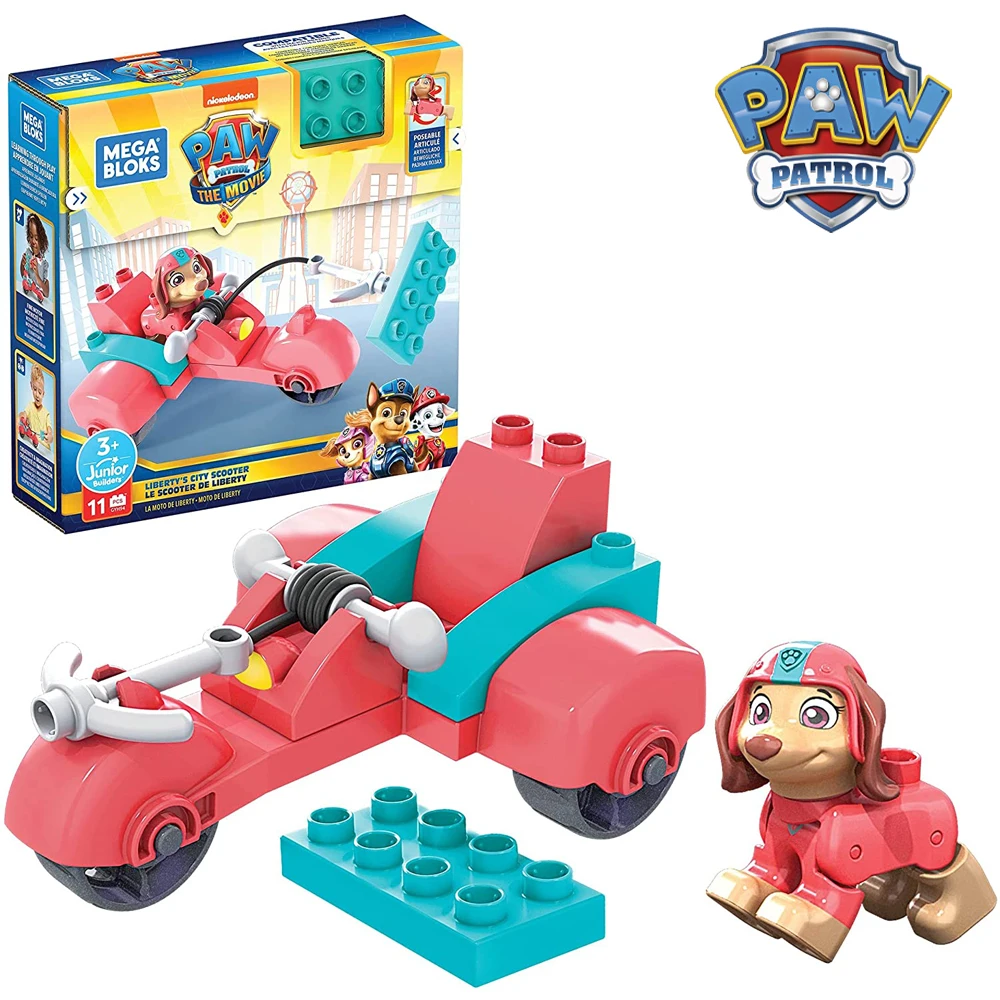 

PAW Patrol Mega Bloks Liberty'S City Scooter Original For Kids NEW Toy For Children Birthday Christmas Gifts For Boys And Girls