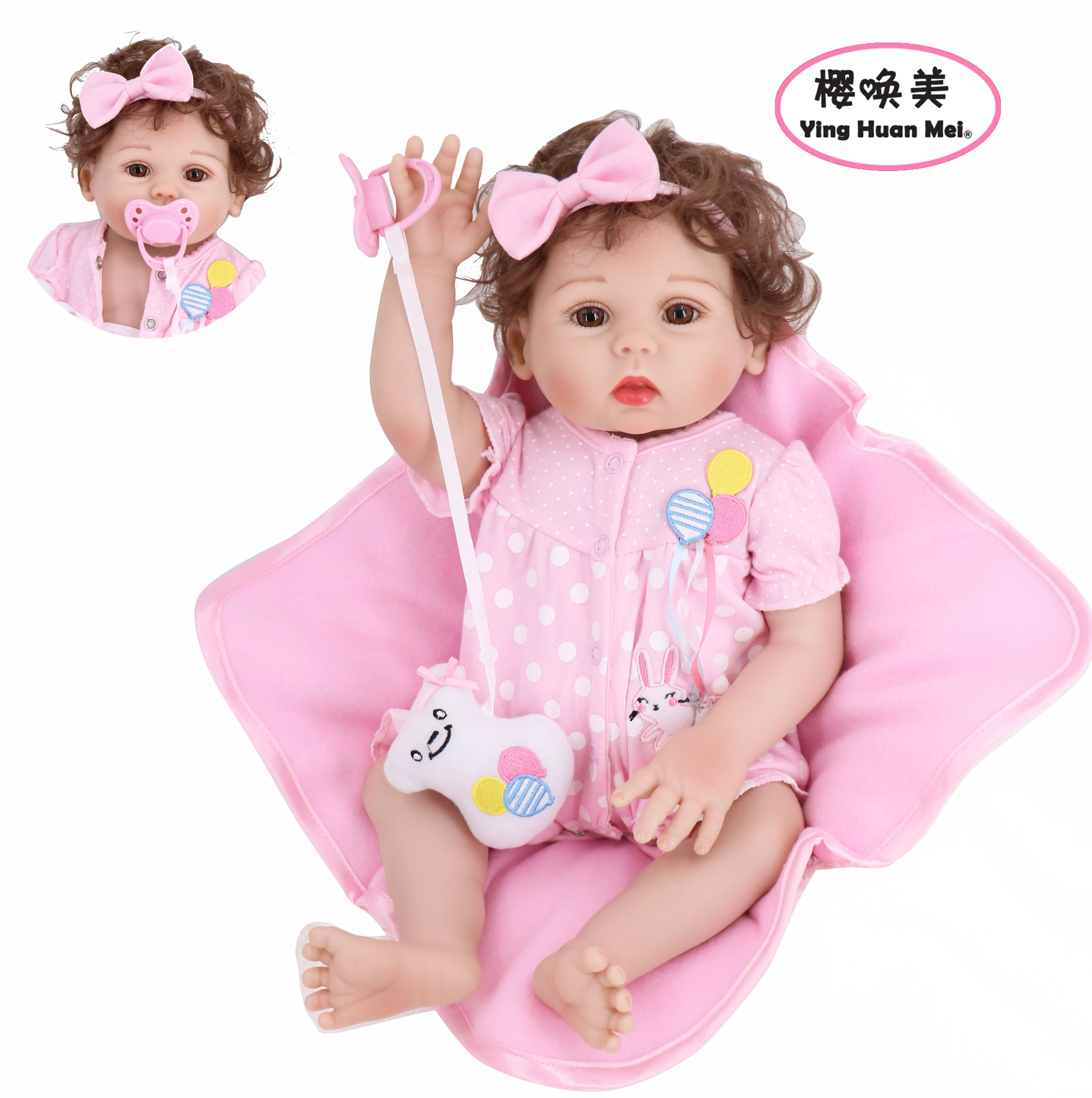 Полноразмерная Модная Кукла Реборн 16 дюймов мягкая виниловая детские игрушки